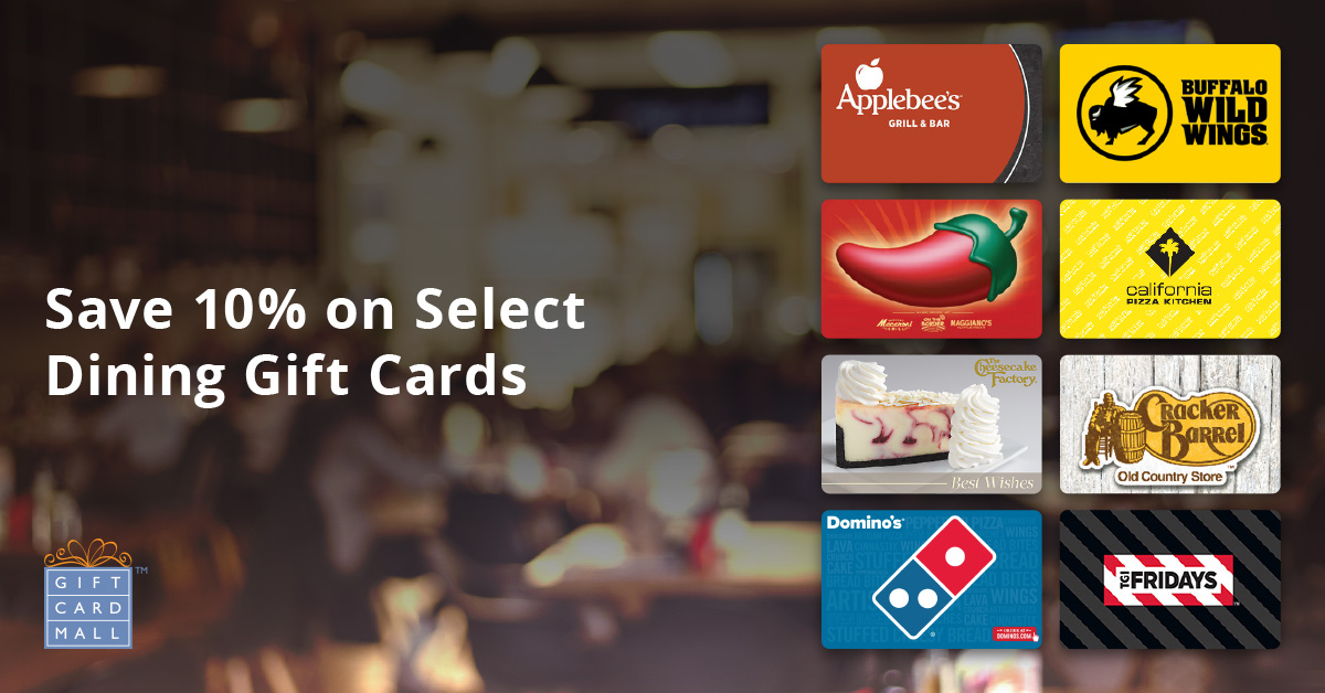10 Off Restaurant Gift Cards 10 Off Restaurant Gift Cards