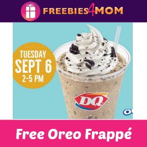 Free Small Oreo Frappé at Dairy Queen Sept. 6