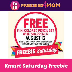 Free Mini Colored Pencil Set at Kmart Aug. 13