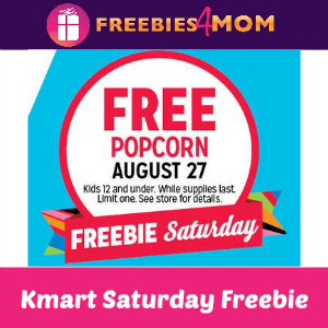 Free Popcorn at Kmart Aug. 27