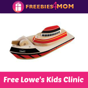 Free Fire Boat Kids Clinic at Lowe's Sept. 24