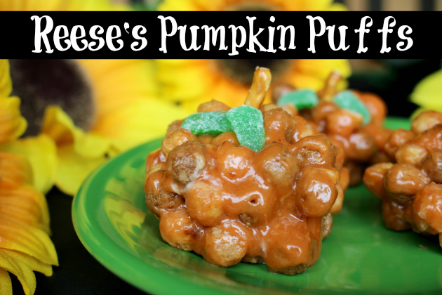 Reese's Pumpkin Puffs Treats Recipe