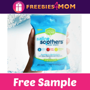 Free Sample Saline Soothers Nose Wipes