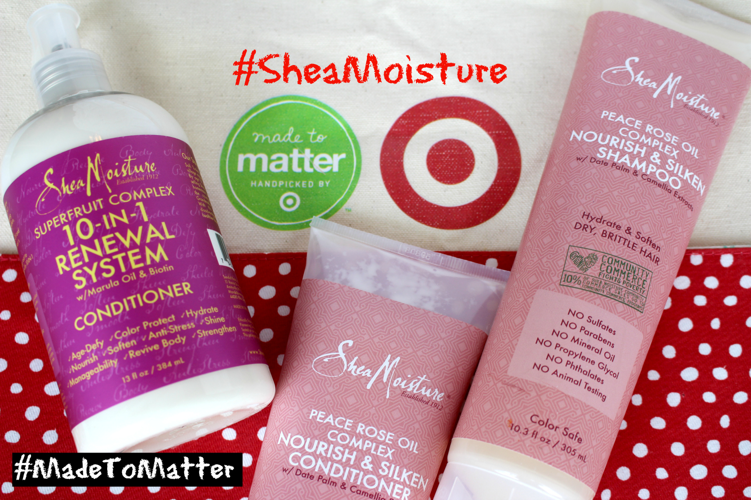 Shea Moisture products #MadetoMatter from Target