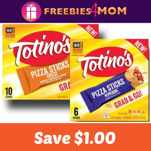 Coupon: $1.00 off One Totino's Pizza Sticks