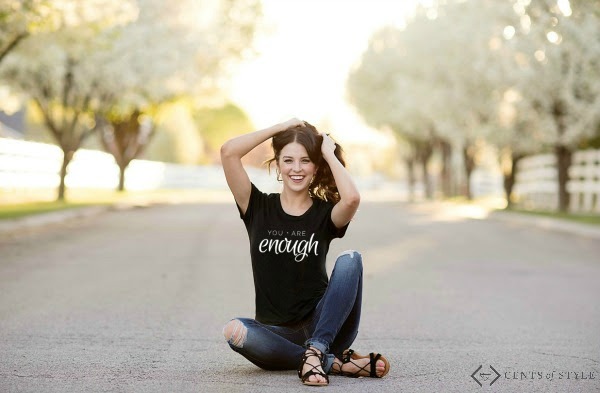 You Are Enough Tee $15.95