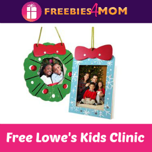 Free Christmas Ornaments Kids Clinic at Lowe's