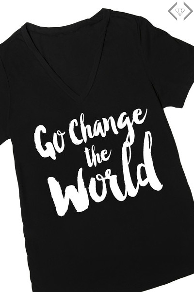 Go Change the World T-shirt $15.95