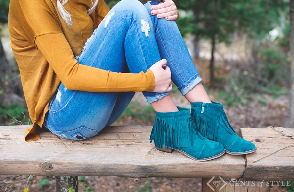 Fringe Booties for $29.95