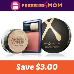 Coupon: $3.00 off one MAX Factor