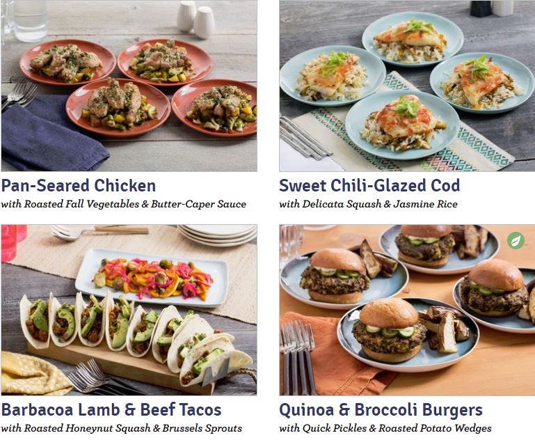 Blue Apron Meal Deliver Service Weekly Menu Choices
