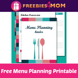 Free Menu Planning Binder Printable