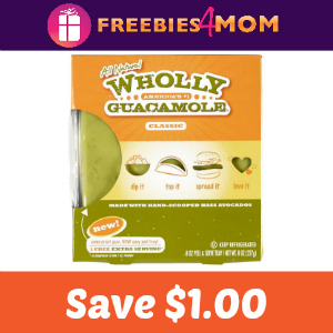 Coupon: $1.00 off one Wholly Guacamole Product