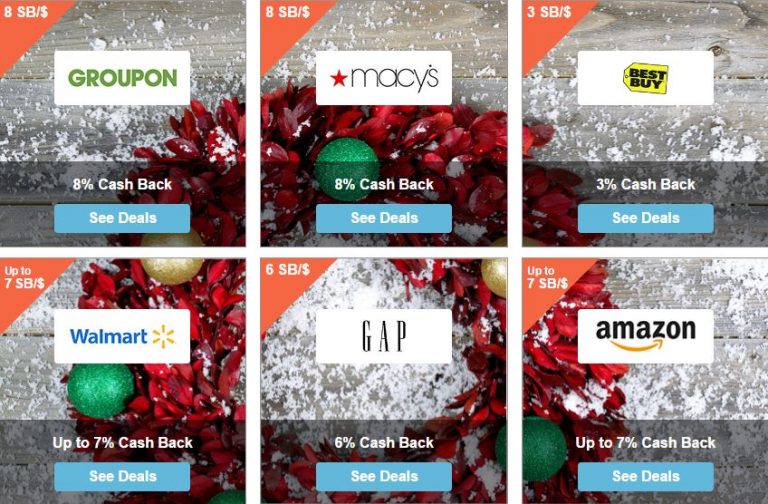 *Expired* Black Friday Cash Back Deals 8 from Macy's, 7 from Walmart