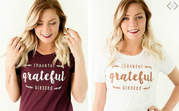 Free Thankful T-Shirt with $25+ purchase