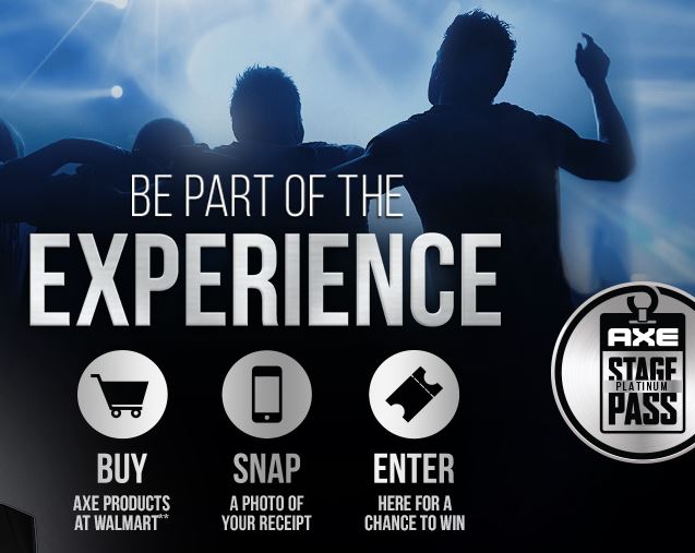 Find AXE® Gift Packs on sale at Walmart and Win an AXE Stage Platinum Pass