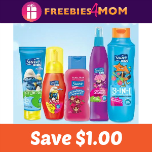 Coupon: $1.00 off one Suave Kids Hair Care