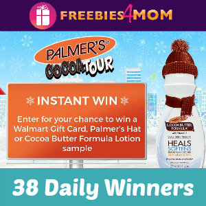 Sweeps Palmer's Cocoa Tour (38 Daily Winners)