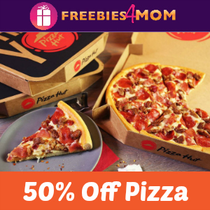 Pizza Hut 50% off Online Pizza Orders