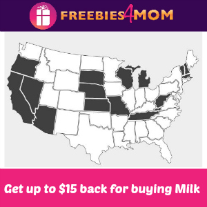 Get up to $15 back for buying Milk since 2003