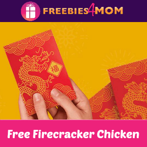 Free Firecracker Chicken at Panda Express