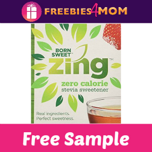 Free Sample Born Sweet Zing Stevia Sweetener