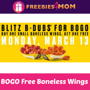 BOGO Free Buffalo Wild Wings Today