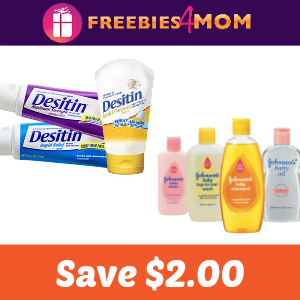 Coupon: $2.00 off one Johnson's or Desitin