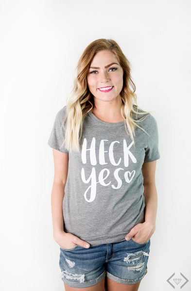 Heck Yes Graphic Tee $15.95