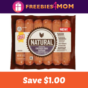 $1.00 off one Oscar Mayer Natural Sausage Link