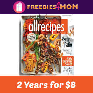 $8 for 2 Years of Allrecipes