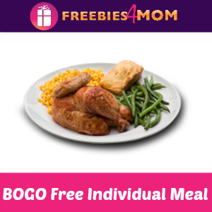 BOGO Free Individual Meal at Boston Market