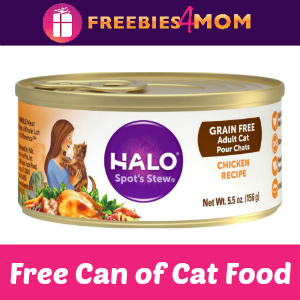 Free Can Halo Cat Food (Only Available Aug. 8)