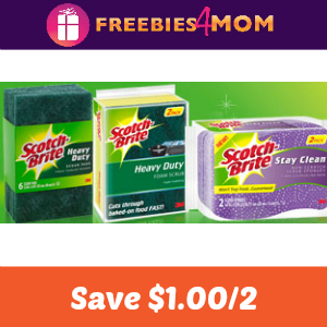 Save $1.00 on any two Scotch-Brite products