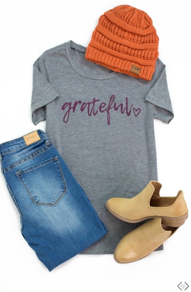 Free Grateful Heart Tee with any $29.95 Purchase