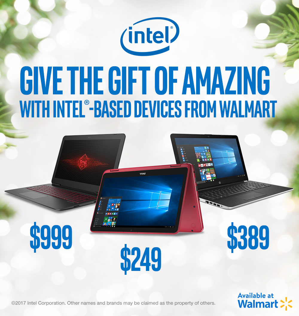 Unwrap Amazing Creativity with Intel-powered Laptops from Walmart