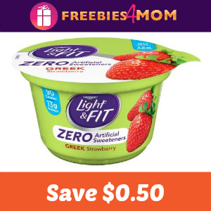 Save $0.50 on Light & Fit Zero Artificial Sweeteners