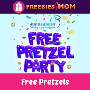 Free Pretzel at Auntie Anne's March 3