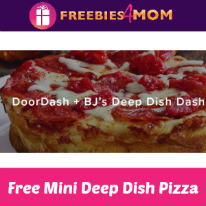Free BJ's Deep Dish Pizza + DoorDash April 5