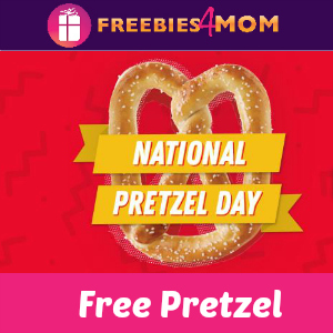 Free Pretzel at Pretzelmaker Today