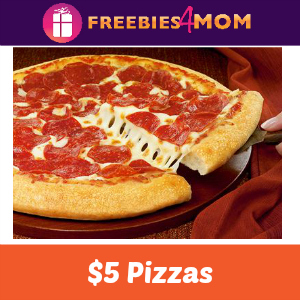 3 Medium 1-Topping Pizzas at Pizza Hut $5 Each