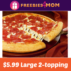 Pizza Hut $5.99 Large 2-Topping Pizza