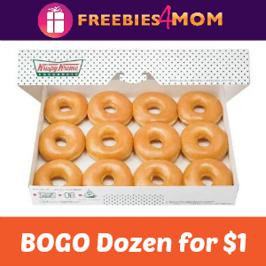 Buy One Krispy Kreme Dozen Get One for $1