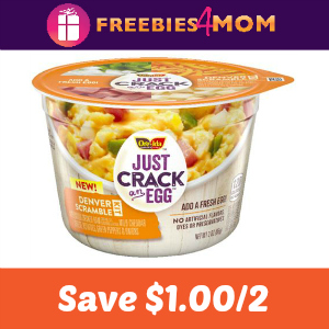 Coupon: Save $1.00 on two Just Crack An Egg