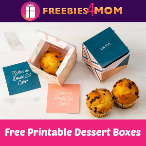 Free Printable Dessert Boxes