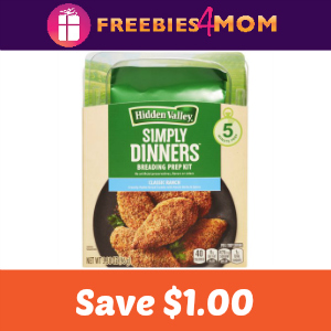 Save $1.00 on Hidden Valley Simply Dinners Kit