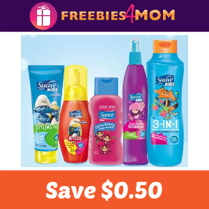 Save $0.50 on one Suave Kids Hair Product