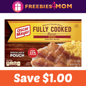 Save $1.00 on Oscar Mayer Fully Cooked Bacon