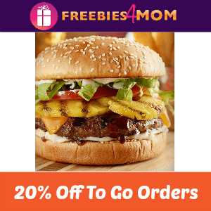 20% off Red Robin To Go Orders (thru 10/25)