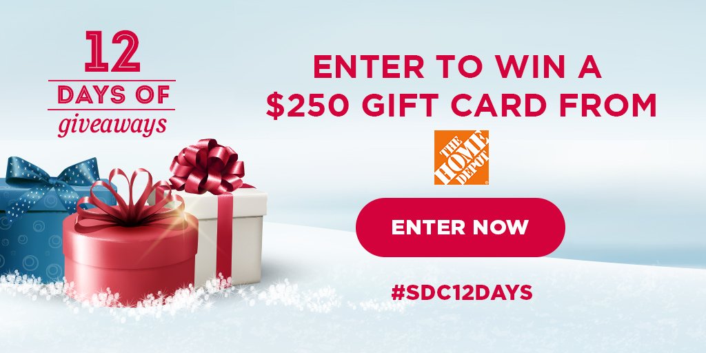 $250 The Home Depot Gift Card Giveaway